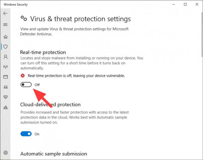 protection off Cara Mengaktifkan & Menonaktifkan Windows Defender di Windows 10 5 protection off