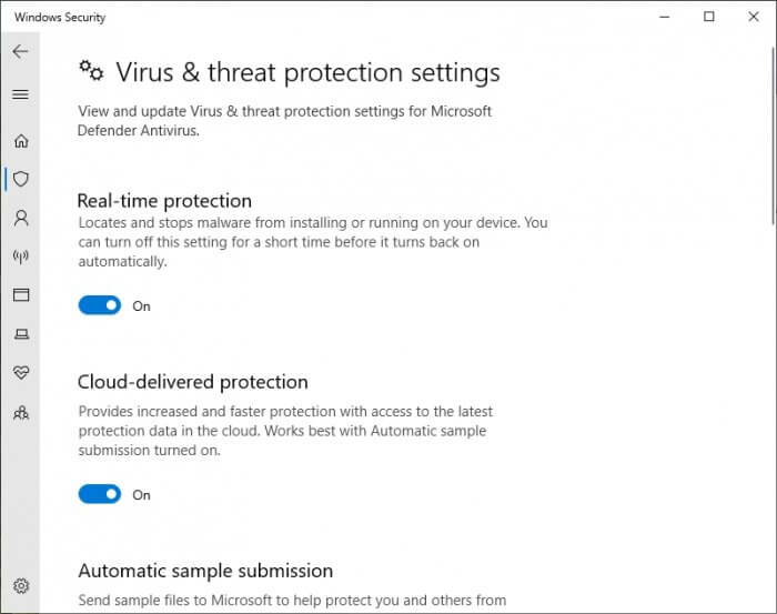 protection on Cara Mengaktifkan & Menonaktifkan Windows Defender di Windows 10 6 protection on