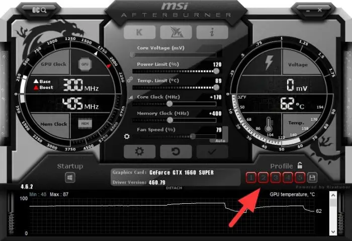 select profile Cara Mudah Overclock GPU Agar Performa Game Lebih Lancar 9 select profile