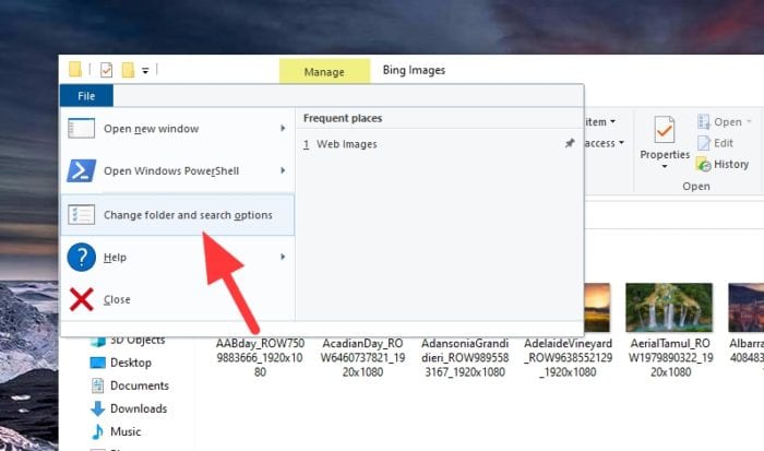 change folder and search options 2 Cara Munculkan Kembali File Yang 'Hidden' di Windows 2 change folder and search options 2