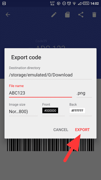 export barcode Cara Mudah Membuat Barcode di HP Android 9 export barcode