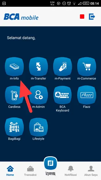 m info Cara Melihat Riwayat Transaksi Rekening di Aplikasi BCA Mobile 3 m info