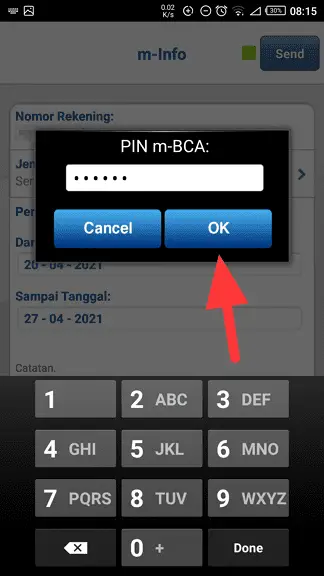 pin bca Cara Melihat Riwayat Transaksi Rekening di Aplikasi BCA Mobile 8 pin bca