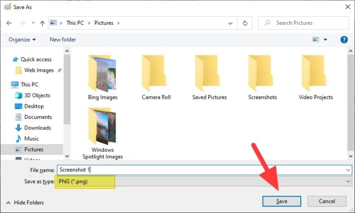 save 9 3 Cara Melihat Hasil Screenshot di PC/Laptop Windows 14 save 9