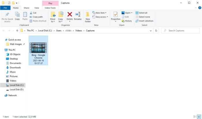 saved screen video Cara Merekam Layar PC/laptop Windows 10 Tanpa Aplikasi Tambahan 9 saved screen video