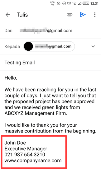 signature aplikasi gmail Cara Mudah Membuat Signature Pada Akhir Email di Gmail 17 signature aplikasi gmail