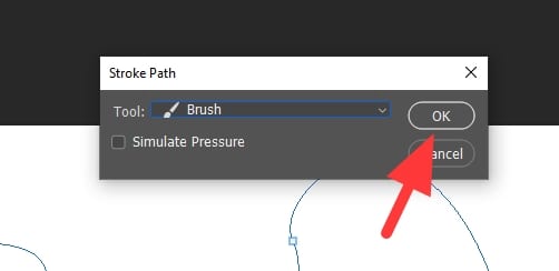 stroke path brush Cara Membuat Garis Melengkung di Photoshop dengan Rapi 6 stroke path brush