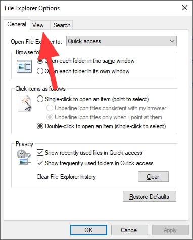 view Cara Munculkan Kembali File Yang 'Hidden' di Windows 9 view
