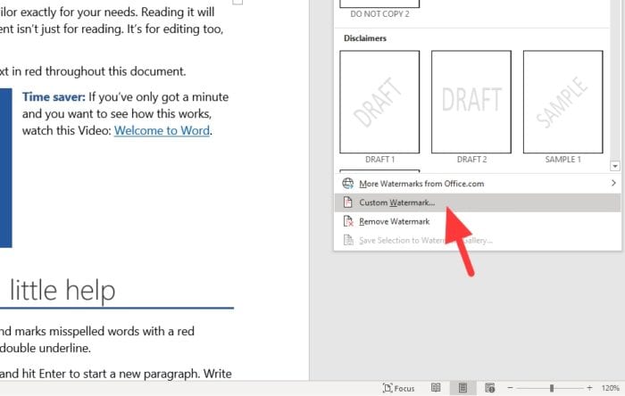 custom watermark Cara Membuat Background Watermark di Dokumen Word 5 custom watermark