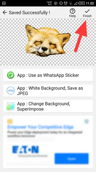 finish Cara Mudah Membuat Stiker WhatsApp dengan Foto Sendiri 8 finish
