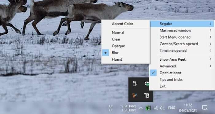 transparent types 2 Cara Membuat Menu Taskbar Transparan di Windows 10 13 transparent types