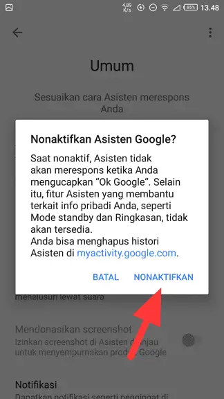 nonaktifkan Cara Menonaktifkan Google Assistant di Semua Ponsel Android! 6 nonaktifkan