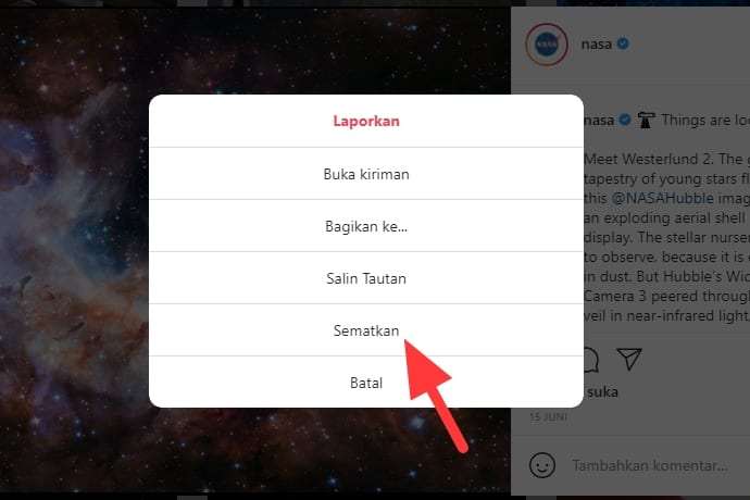 sematkan 1 Cara Menampilkan Postingan Instagram di Halaman Website 5 sematkan 1