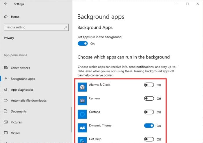 background apps 5 6 Cara Mempercepat Booting Windows 10 Dalam Hitungan Detik 8 background apps 5