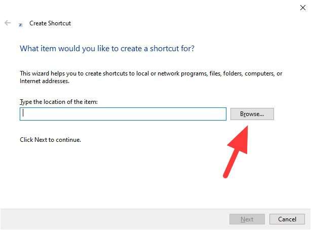 browse 2 5 Cara Membuat Shortcut Aplikasi/Folder di Desktop Windows 10 12 browse 2