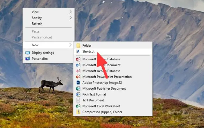 new shortcut 1 5 Cara Membuat Shortcut Aplikasi/Folder di Desktop Windows 10 9 new shortcut 1