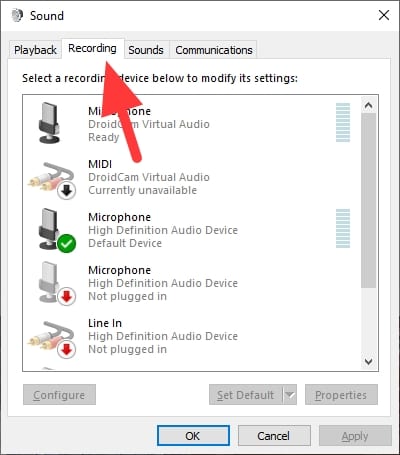 recordings Cara Mengaktifkan Microphone di PC/Laptop Windows 10 3 recordings