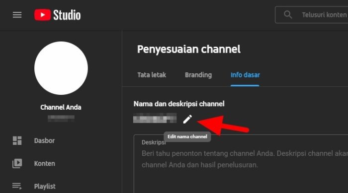 edit nama channel Cara Mengganti Nama Channel Youtube via Android/Laptop 9 edit nama channel