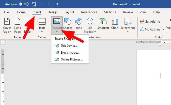 insert pictures 2 Cara Membuat Gambar Menjadi Transparan di Ms. Word 3 insert pictures 2