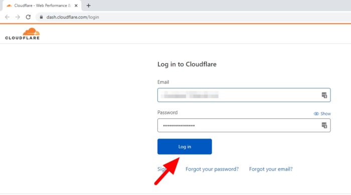 log in cloudflare Cara Mudah Mengetahui API Key CloudFlare 1 log in cloudflare