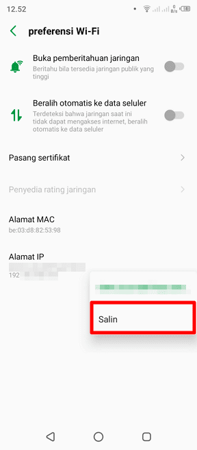 salin ip address android 2 Cara Cepat Menemukan 'IP Address' Ponsel Android 5 salin ip address android