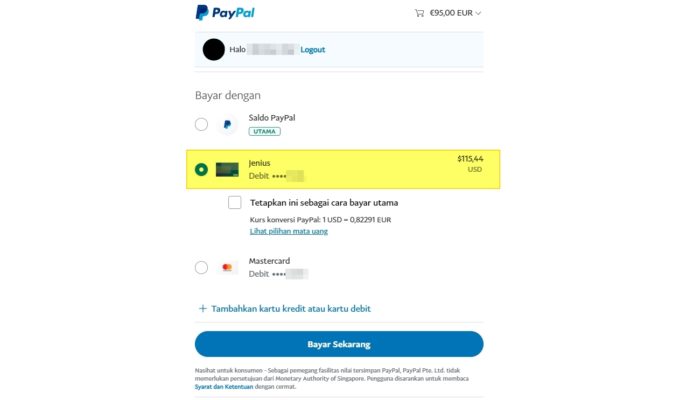bayar paypal dengan jenius Cara Hubungkan Kartu Jenius ke Akun PayPal Untuk Transaksi 1 bayar paypal dengan jenius