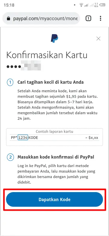 dapatkan kode Cara Hubungkan Kartu Jenius ke Akun PayPal Untuk Transaksi 9 dapatkan kode