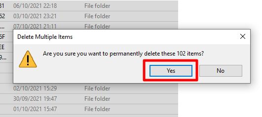 delete multiple items Cara Membersihkan File Sampah Windows 10 Tanpa Aplikasi! 11 delete multiple items