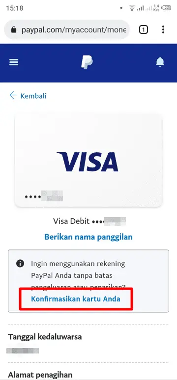 konfirmasikan kartu anda paypal Cara Hubungkan Kartu Jenius ke Akun PayPal Untuk Transaksi 8 konfirmasikan kartu anda paypal