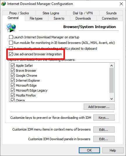 use advanced browse rintegration Cara Menambah Ekstensi IDM di Chrome Agar Bisa Download 1 use advanced browse rintegration
