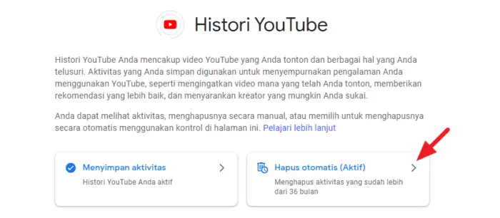 hapus otomatis Cara Menghapus Histori Tontonan YouTube Secara Otomatis 4 hapus otomatis