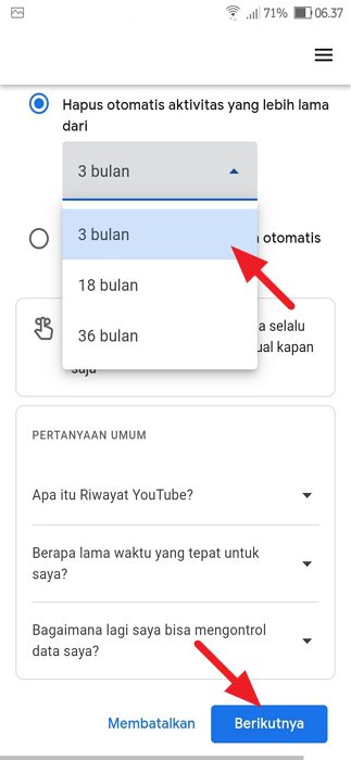 hapus otomatis yt android 1 Cara Menghapus Histori Tontonan YouTube Secara Otomatis 13 hapus otomatis yt android 1