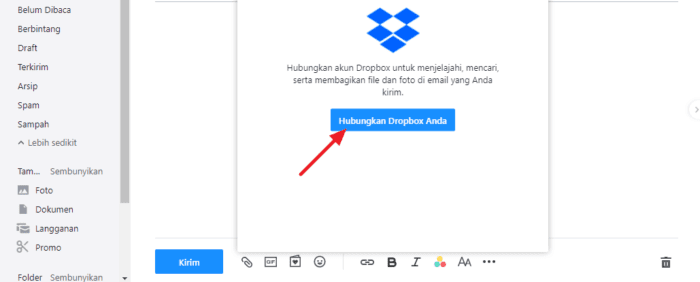 menghubungkan dropbox 3 Cara Mengirim File Besar Lewat Email dengan Mudah 24 menghubungkan dropbox