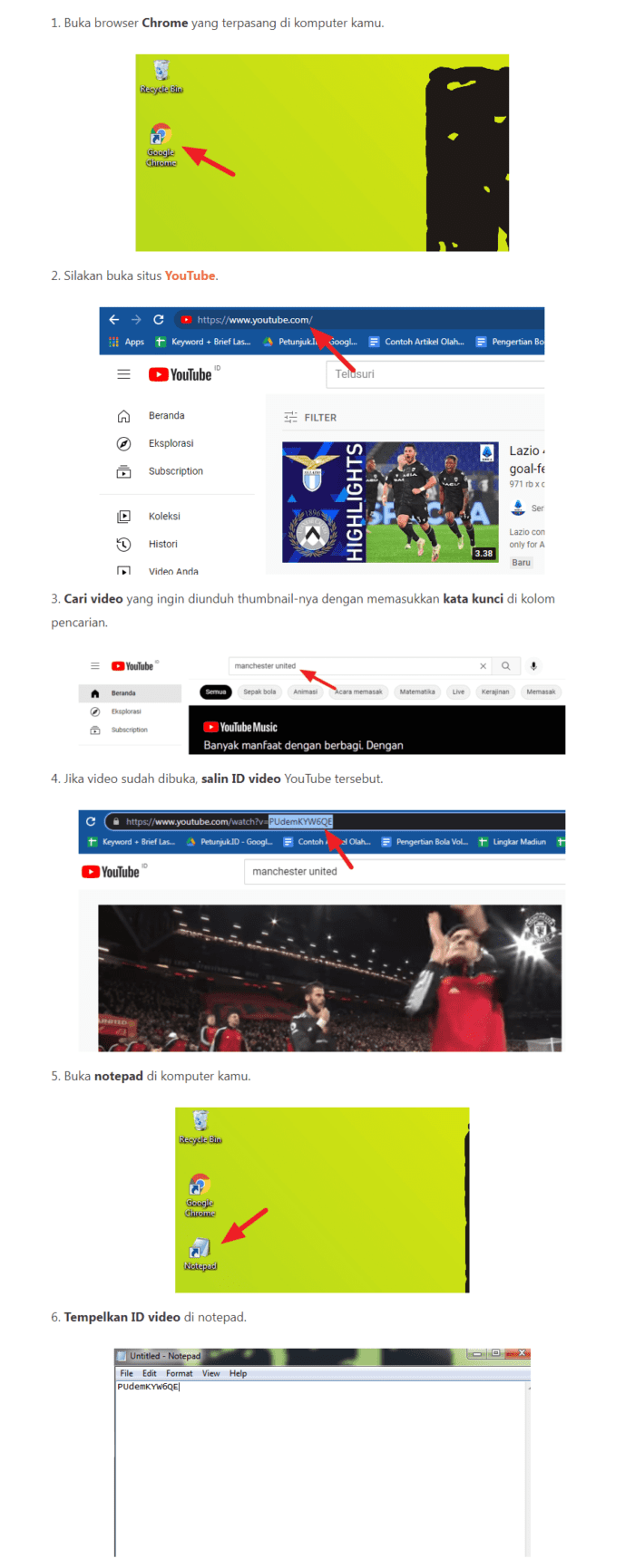 nomor 1 sampai 6 Cara Download Gambar YouTube Tanpa Menggunakan Aplikasi 11 nomor 1 sampai 6