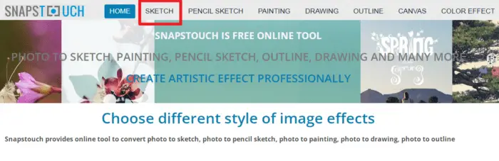 snapstouch sketch 4 Cara Membuat Foto Menjadi Sketsa Tanpa Bantuan Aplikasi 5 snapstouch sketch
