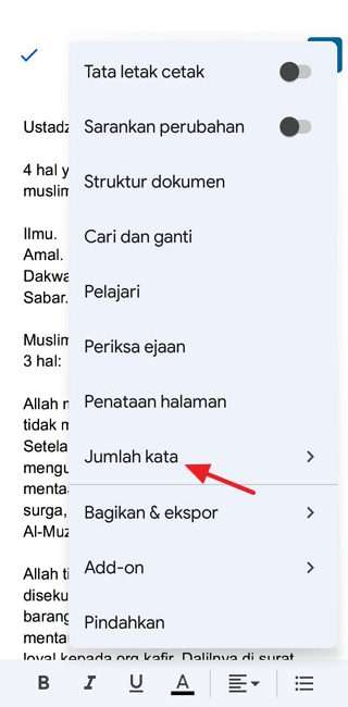 Screenshot 20220119 045510 Cara Melihat Jumlah Kata di Google Docs via Web dan Aplikasi 14 Screenshot 20220119 045510