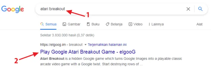 atari breakout Cara Mainkan 8 Game Tersembunyi di Google Chrome 7 atari breakout