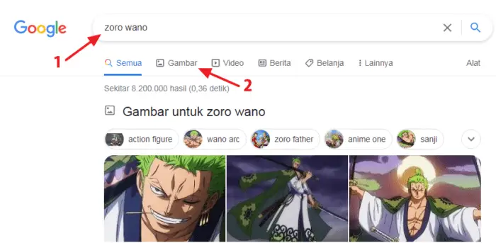 zoro wano Cara Download Foto dan Gambar dari Google dengan Mudah 1 zoro wano