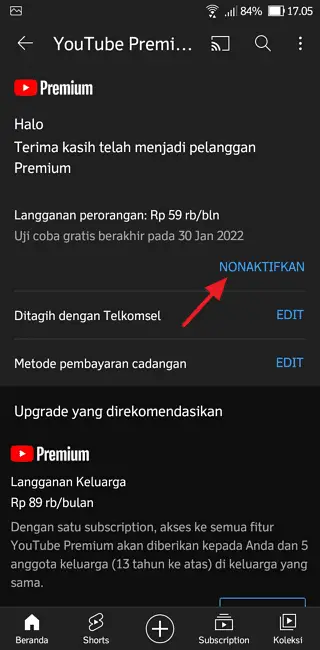 Screenshot 20220129 170549 Cara Membatalkan YouTube Premium Kamu dengan Mudah 4 Screenshot 20220129 170549