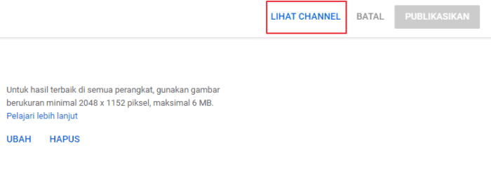 lihat channel Cara Ganti Header YouTube Melalui Web dan Aplikasi 6 lihat channel