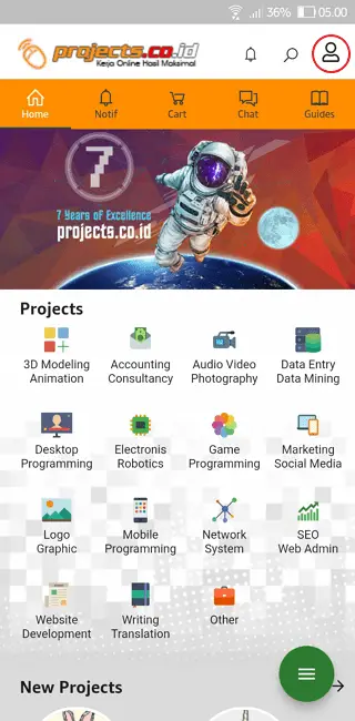 Screenshot 20220326 050033 Cara Mendapatkan Proyek di Situs dan Aplikasi Projects.co.id 10 Screenshot 20220326 050033