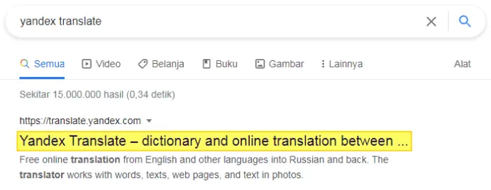 yandex translate 2 Cara Translate Web Asing ke Bahasa Indonesia dengan Mudah 5 yandex translate