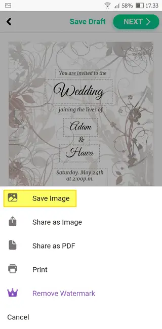 Screenshot 20220329 173333 Cara Membuat Undangan Pernikahan di HP dengan Mudah 15 Screenshot 20220329 173333