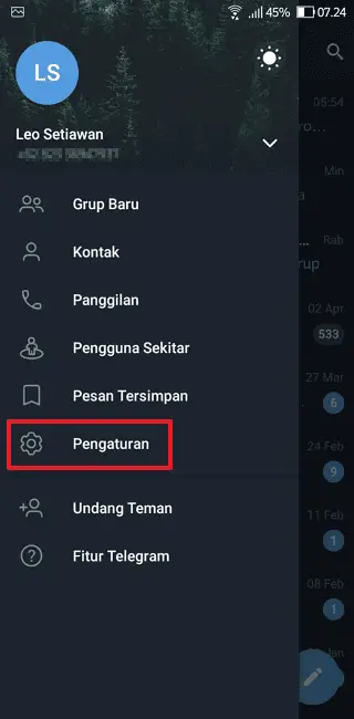 Screenshot 20220412 072431 Cara Mengganti Nama Akun Telegram dengan Mudah 2 Screenshot 20220412 072431