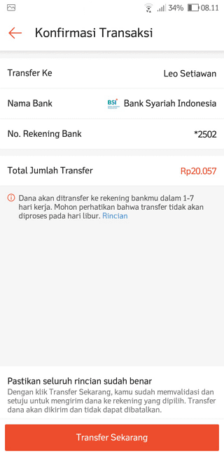 Screenshot 20220412 081116 Cara Transfer Saldo ShopeePay ke Rekening Bank Kamu 5 Screenshot 20220412 081116