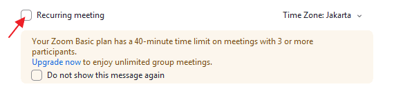 recurring Cara Membuat Jadwal Zoom Meeting di PC atau Laptop 6 recurring
