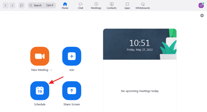 schedule Cara Membuat Jadwal Zoom Meeting di PC atau Laptop 3 schedule