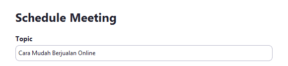 topic Cara Membuat Jadwal Zoom Meeting di PC atau Laptop 4 topic