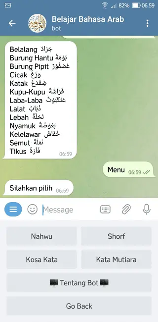 Screenshot 20220616 065944 Cara Belajar Bahasa Arab di Aplikasi Telegram dengan Mudah 12 Screenshot 20220616 065944