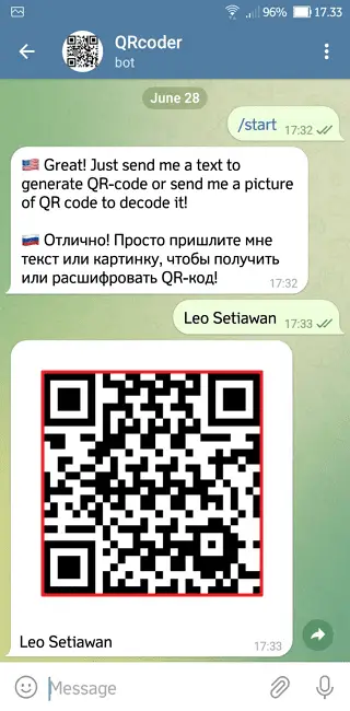 Screenshot 20220628 173335 Cara Mengubah Teks Menjadi Kode QR di Aplikasi Telegram 6 Screenshot 20220628 173335